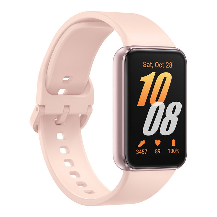 Samsung Galaxy Fit3 Rose Gold Reloj Inteligente con Pantalla AMOLED Táctil de 4,06 cm (1.6"), Resistencia al Agua 5 ATM, Monitor de Frecuencia Cardíaca, Aluminio, 0,256 GB, 208 mAh