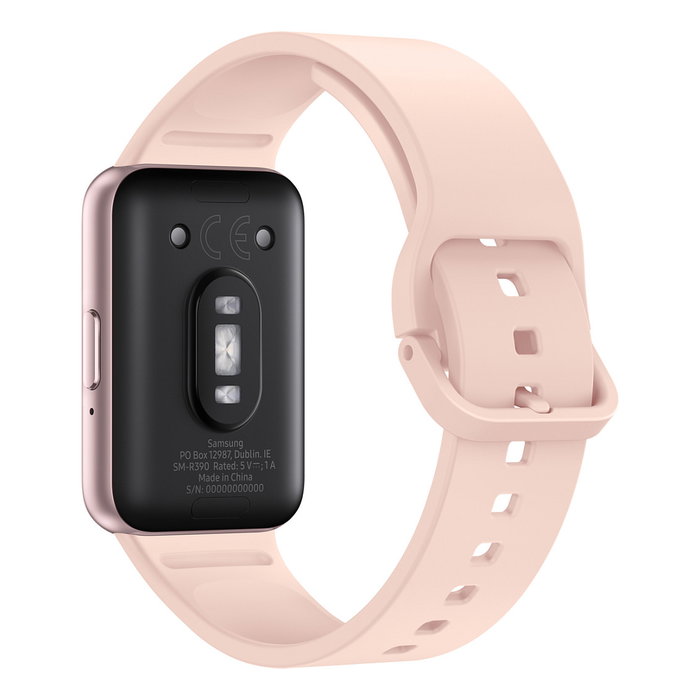 Samsung Galaxy Fit3 Rose Gold Reloj Inteligente con Pantalla AMOLED Táctil de 4,06 cm (1.6"), Resistencia al Agua 5 ATM, Monitor de Frecuencia Cardíaca, Aluminio, 0,256 GB, 208 mAh