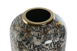 DKD Home Decor Jarron Shabby Verde Dorado 25 x 25 x 69 cm