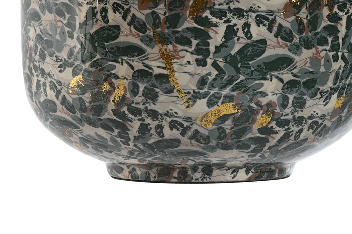 DKD Home Decor Jarron Shabby Verde Dorado 25 x 25 x 69 cm