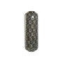 DKD Home Decor Jarrón de Metal Verde y Dorado 25x25x69 cm