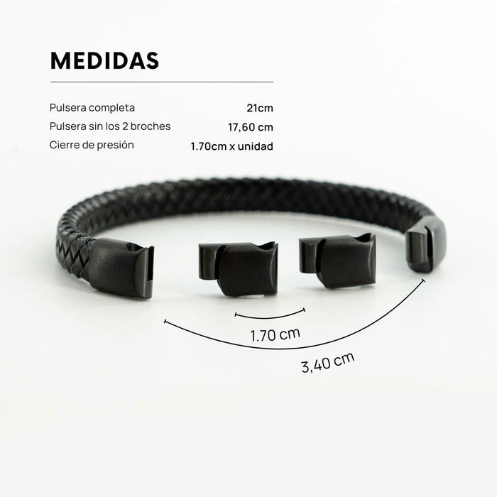 Pulsera Hombre Radiant RH000297 Negro