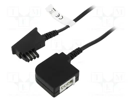 GOOBAY Cable telefónico TAE F conexión y TAE F enchufe, 10m, negro