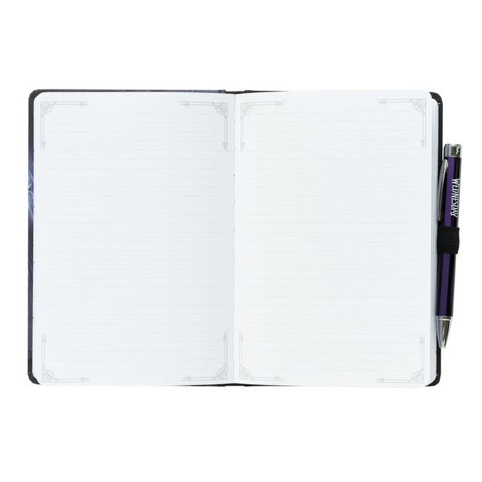 ERIK Cuaderno A5 premium + bolígrafo proyector Miércoles Addams