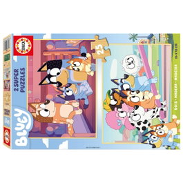 EDUCA Puzzle de Madera Bluey 2x25 Piezas