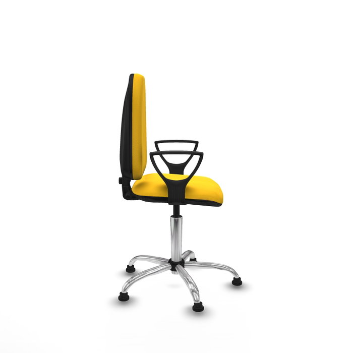PIQUERAS Y CRESPO Silla de oficina Aýna Amarillo con Brazos Fijos