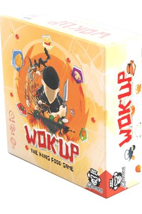 Asmodee Wok' Up Juego de Mesa de Cartas de Rapidez y Cocina Ninja