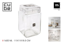 La Mediterranea Tarro de Vidrio Cube 1600ml