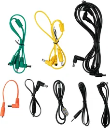 Gator Pack de Accesorios de Cables para Pedales de Guitarra/Bajo - Funda Protectora y Organizador de Cables