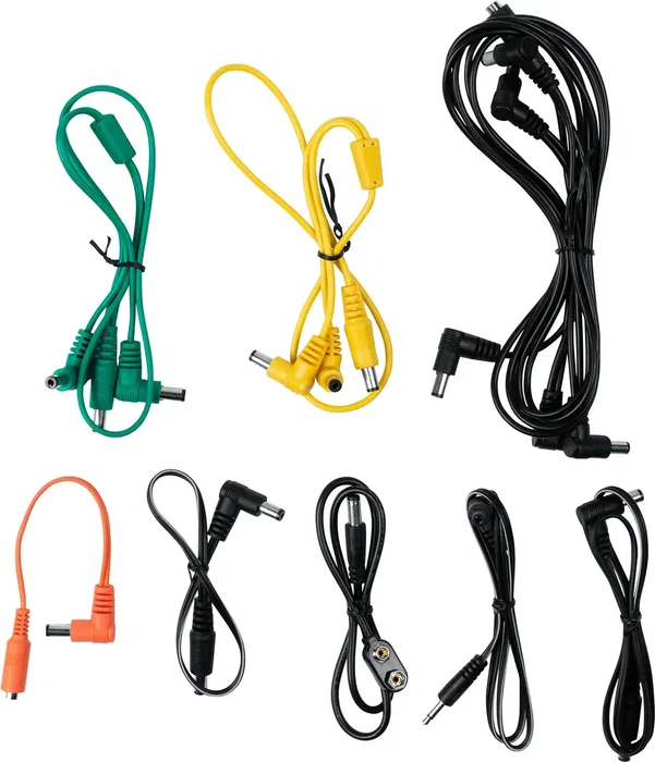 Gator Pack de Accesorios de Cables para Pedales de Guitarra/Bajo - Funda Protectora y Organizador de Cables