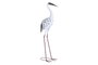 DKD Home Decor Figura de Garza en Metal Blanco