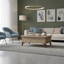 Hanah Home Alaska Mesa de Café Moderna 90x38x60 cm Tablero Melamina Patas Plástico