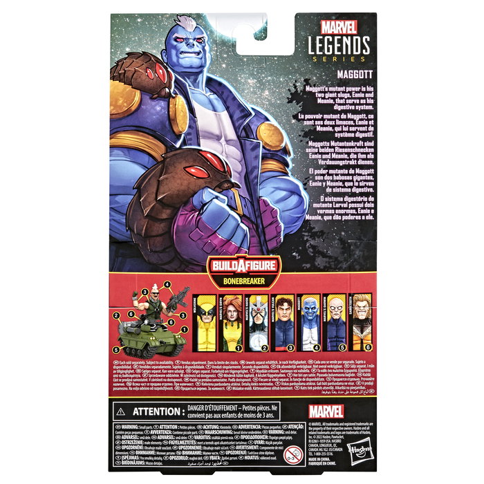 Hasbro Figura X-Men Maggot Marvel Legends PVC 15cm con Babosas y Piezas Build-A-Figure Bonebreaker Hasbro Figura X-Men Maggot Marvel Legends PVC 15cm con Babosas y Piezas Build-A-Figure Bonebreaker