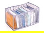 Kipit Organizador de Camisas con 9 Compartimentos Gris de Tela (Nylon) 36x28x20 cm (Set de 24)