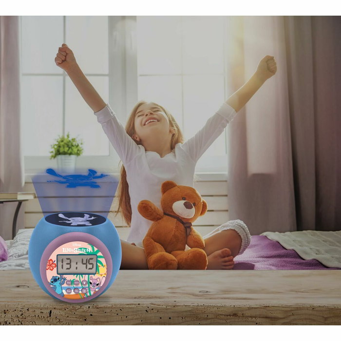 Lexibook Reloj Despertador Proyector Disney Stitch con Luz de 3 Colores Lexibook Reloj Despertador Proyector Disney Stitch con Luz de 3 Colores