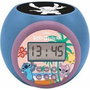 Lexibook Reloj Despertador Proyector Disney Stitch con Luz de 3 Colores