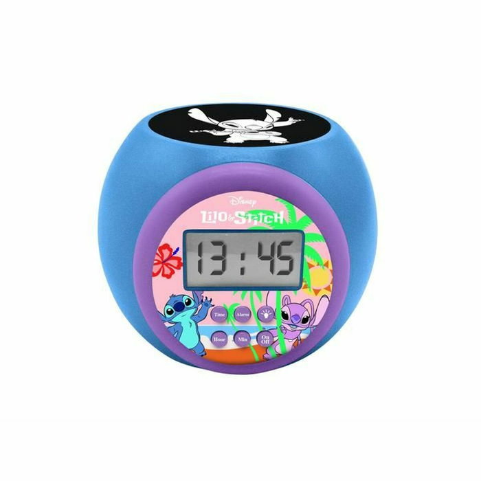 Lexibook Reloj Despertador Proyector Disney Stitch con Luz de 3 Colores Lexibook Reloj Despertador Proyector Disney Stitch con Luz de 3 Colores