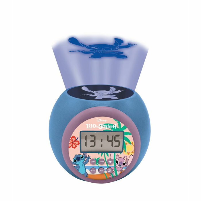 Lexibook Reloj Despertador Proyector Disney Stitch con Luz de 3 Colores Lexibook Reloj Despertador Proyector Disney Stitch con Luz de 3 Colores