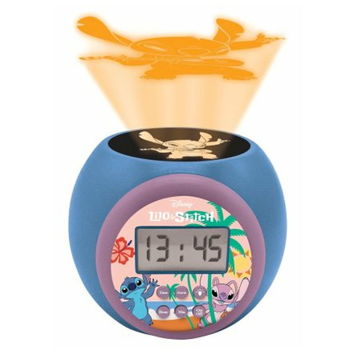 Lexibook Reloj Despertador Proyector Disney Stitch con Luz de 3 Colores Lexibook Reloj Despertador Proyector Disney Stitch con Luz de 3 Colores