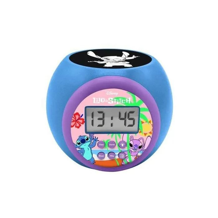 Lexibook Reloj Despertador Proyector Disney Stitch con Luz de 3 Colores Lexibook Reloj Despertador Proyector Disney Stitch con Luz de 3 Colores