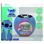 LEXIBOOK Reloj Alarma Proyector Stitch Disney con Pantalla LCD Azul