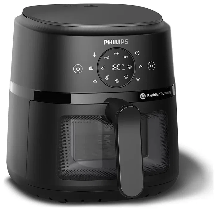 Philips NA210/00 Serie 2000 Freidora de aire, 3,2 L, Negra