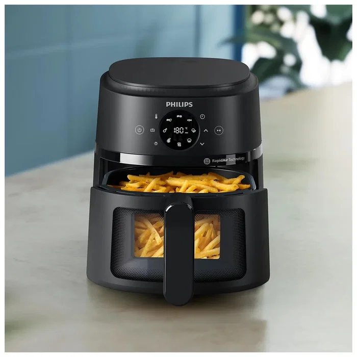 Philips NA210/00 Serie 2000 Freidora de aire, 3,2 L, Negra