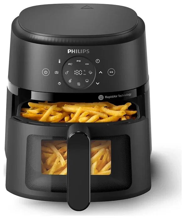 Philips NA210/00 Serie 2000 Freidora de aire, 3,2 L, Negra