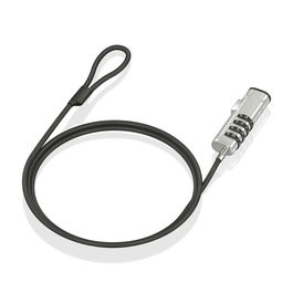AISENS - CABLE DE SEGURIDAD TIPO NANO CON CERRADURA DE COMBINACION PARA ORDENADOR, MONITOR, PORTATIL 1.5M