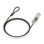 Aisens Cable de Seguridad tipo Nano con Combinación ASLK-D50N05-BK, Negro, 1.5m