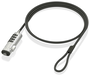Aisens Cable de Seguridad tipo Nano con Combinación ASLK-D50N05-BK, Negro, 1.5m