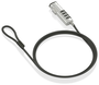 Aisens Cable de Seguridad tipo Nano con Combinación ASLK-D50N05-BK, Negro, 1.5m