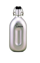 LAKEN FINSTOCK Botella de Aluminio para Ciclista 1L Plata