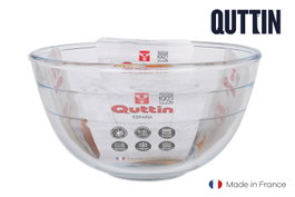 Quttin Bol Mezclador Vidrio 24 cm - 3.8L (6 Unidades)
