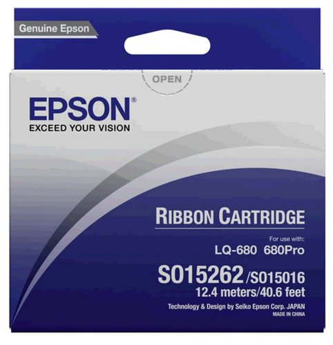 Epson Cinta de Nylon Negro C13S015262 para series LQ Epson Cinta de Nylon Negro C13S015262 para series LQ