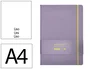 Antartik Cuaderno A4 Tapa Dura Hojas Lisas Morado y Amarillo 100 Hojas 80 gr FSC