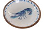 DKD Home Decor Centro de Mesa de Mango con Diseño de Langosta Lacado Blanco