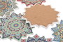 DKD Home Decor Posavasos Mandala de Dolomita Surtido de 12 Unidades