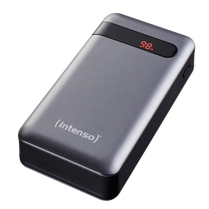 Intenso PD20000 Power Bank Power Delivery 20000 mAh Antracita, Batería Externa con Quick Charge 3.0, USB-C, Pantalla LCD