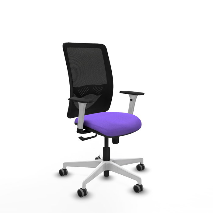 PIQUERAS Y CRESPO Silla de oficina Zulema con mecanismo Sincro, lila y negro PIQUERAS Y CRESPO Silla de oficina Zulema con mecanismo Sincro, lila y negro