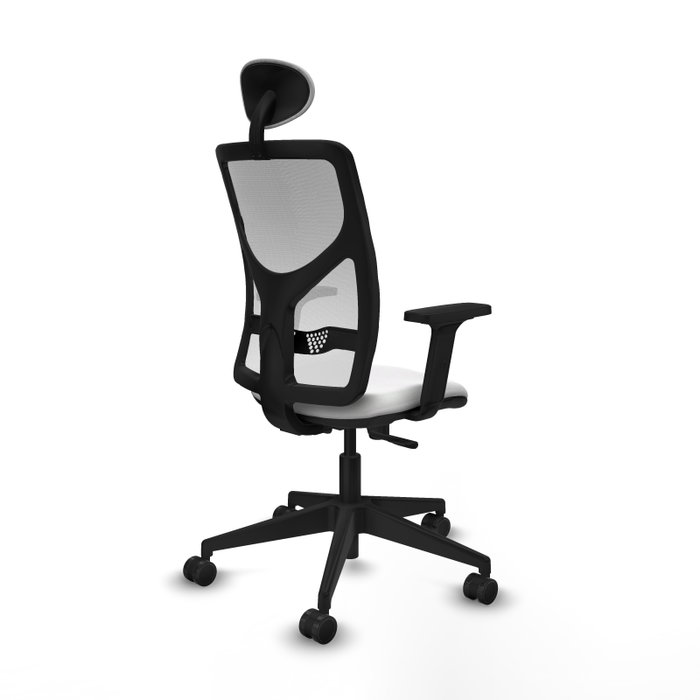 PIQUERAS Y CRESPO Silla de oficina Motilla Blanca con mecanismo Sincro PIQUERAS Y CRESPO Silla de oficina Motilla Blanca con mecanismo Sincro