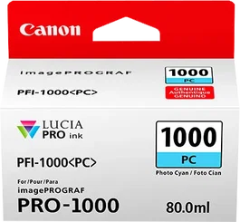 Canon PFI-1000PC Cartucho de Tinta Foto Cian 80 ml