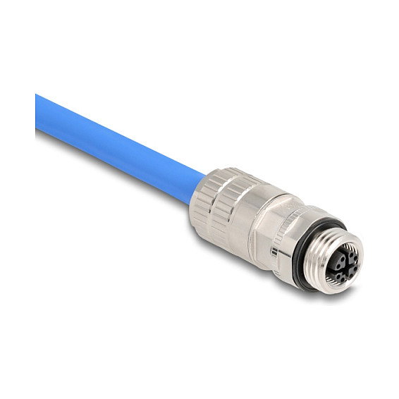 DeLOCK 86056 Conector M12 Hembra 8 Pin X-kodiert Cat.6A