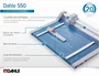 Dahle 550 Cizalla de Rodillo Profesional A4 20 Hojas