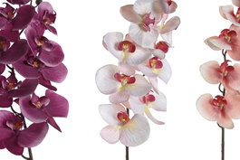 DKD Home Decor Flor Orquídea 20 x 95 x 20 cm Rosa Palo Fucsia (18 Unidades)