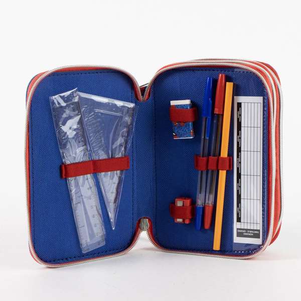 Cerdá Plumier Spiderman Marvel con Accesorios Azul