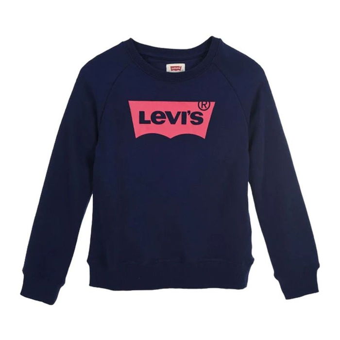 Sudadera sin Capucha Niña Levi's Batwing Crewneck Azul Azul oscuro M Sudadera sin Capucha Niña Levi's Batwing Crewneck Azul Azul oscuro M