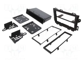 METRA Bastidor de montaje de radio para Nissan Murano 2009-2014, 1 DIN/2 DIN, Charcoal
