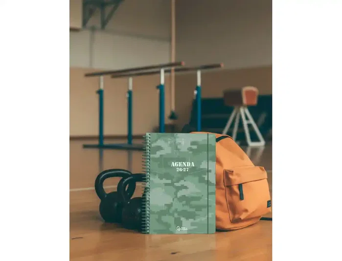 Liderpapel Agenda Escolar Military 26-27 Semana Vista A5+ Verde