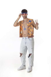 Disfraz para Adultos Hippie (2 Piezas)
